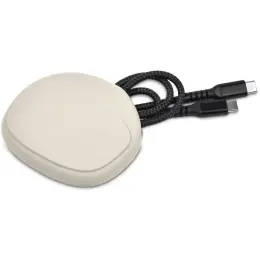 Altitude Jeffin Fast Charge Type-C to Type-C Charging Cable in Pouch Cream Pouch